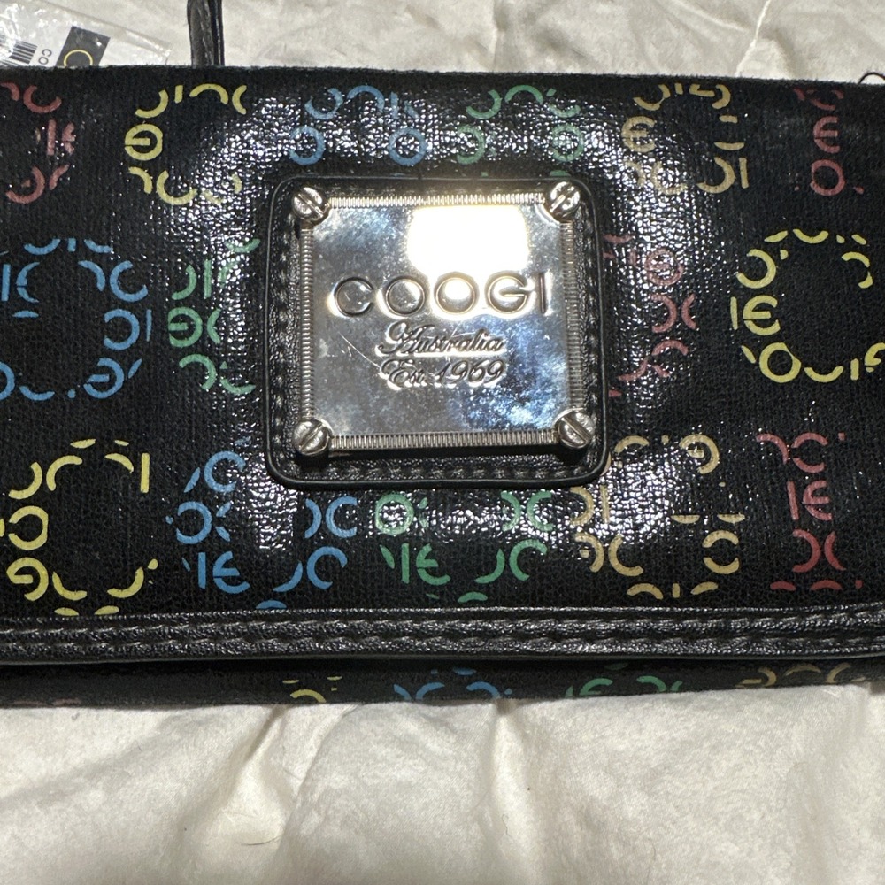 Coogi Australia Wallet Card Holder Multicolor Checkbook Snap Closure Pockets - Picture 2 of 12